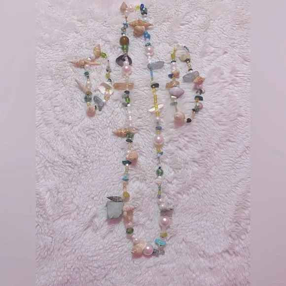 Handmade Waist bead, Anklet, & Bracelet Set - Picture 1 of 3